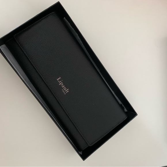 Lipault Black Leather Wallet - Picture 7 of 7